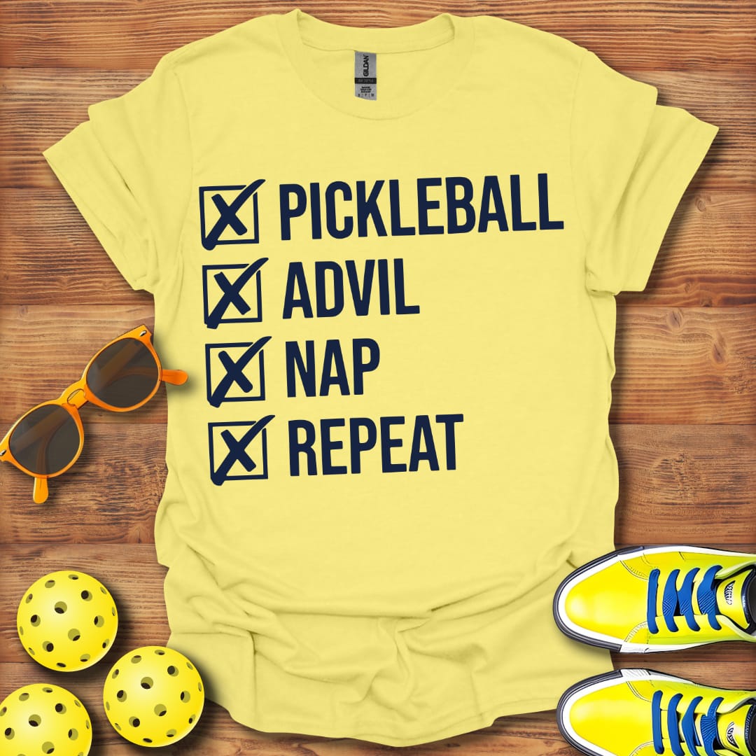 Pickleball Advil Nap Repeat T-Shirt