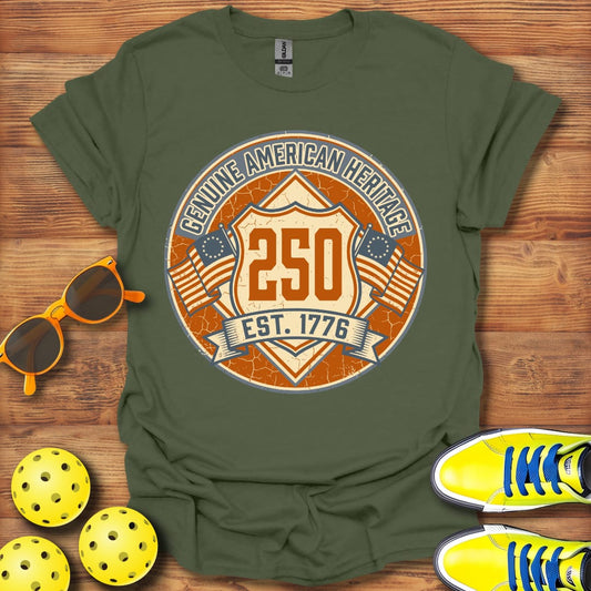 Genuine American Heritage Pickleball T-Shirt Unisex Cotton