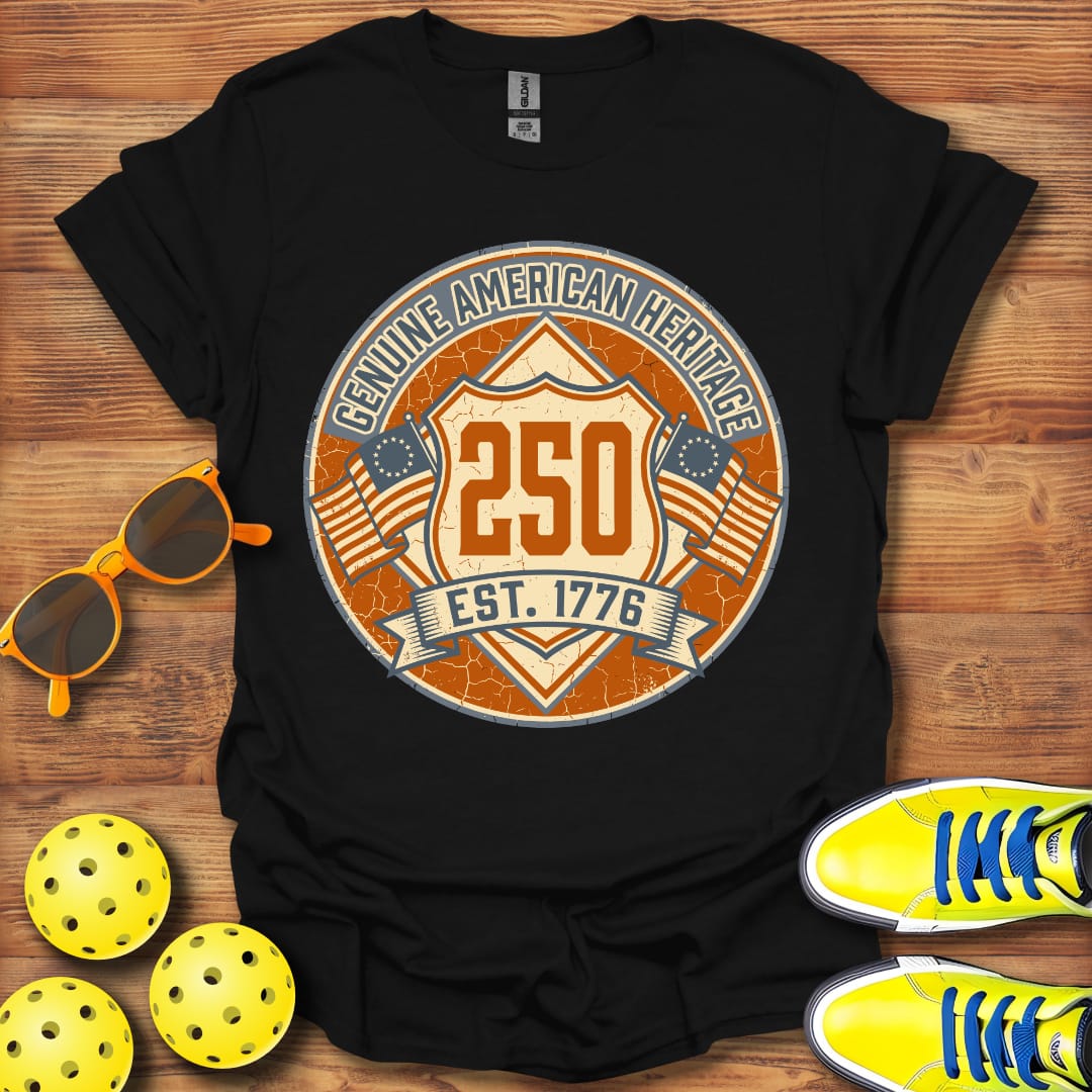 Genuine American Heritage Pickleball T-Shirt Unisex Cotton