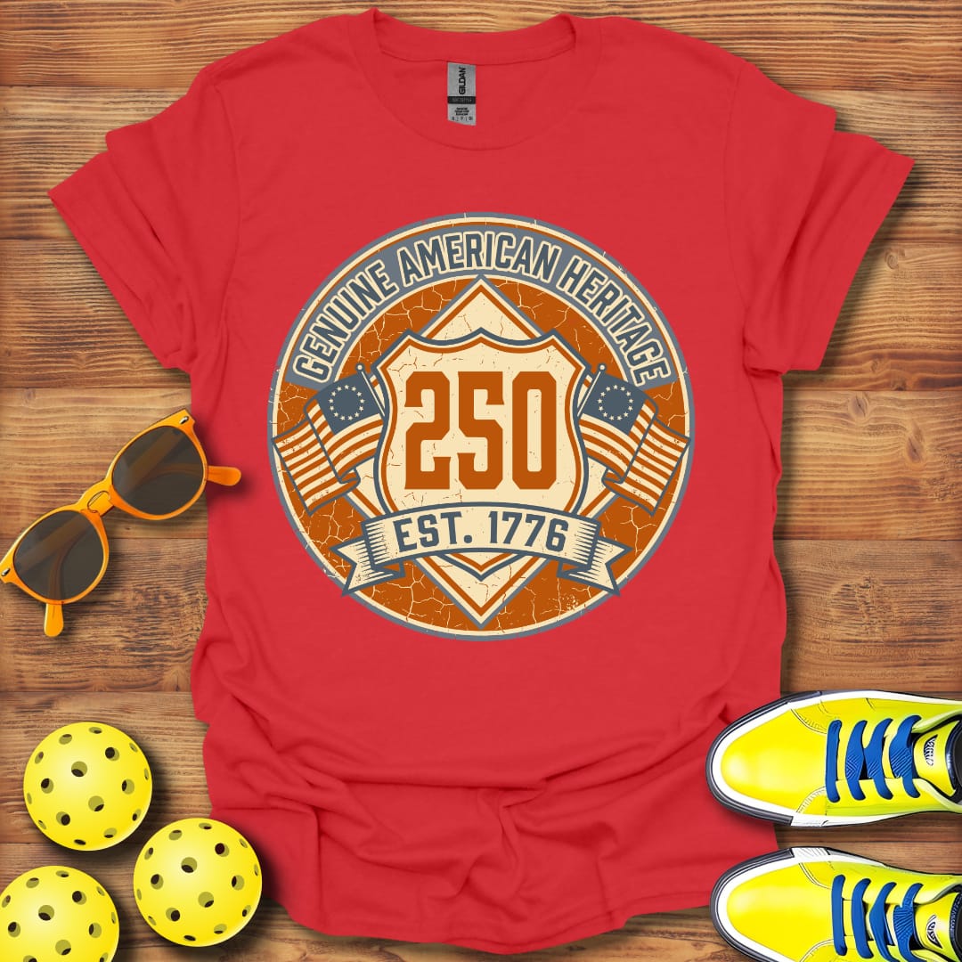 Genuine American Heritage Pickleball T-Shirt Unisex Cotton