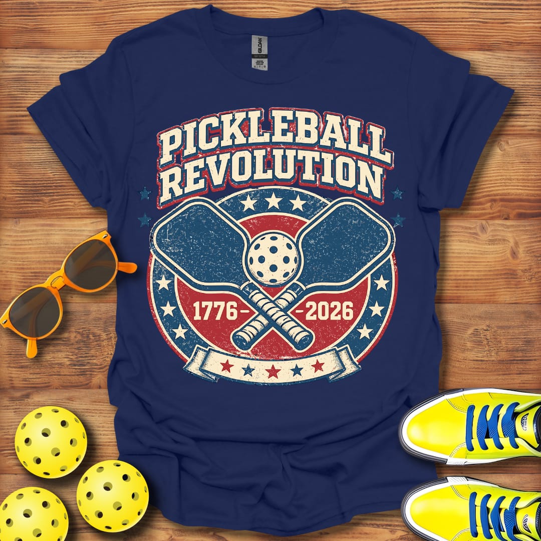 Distressed Pickleball Revolution Unisex Cotton T-Shirt