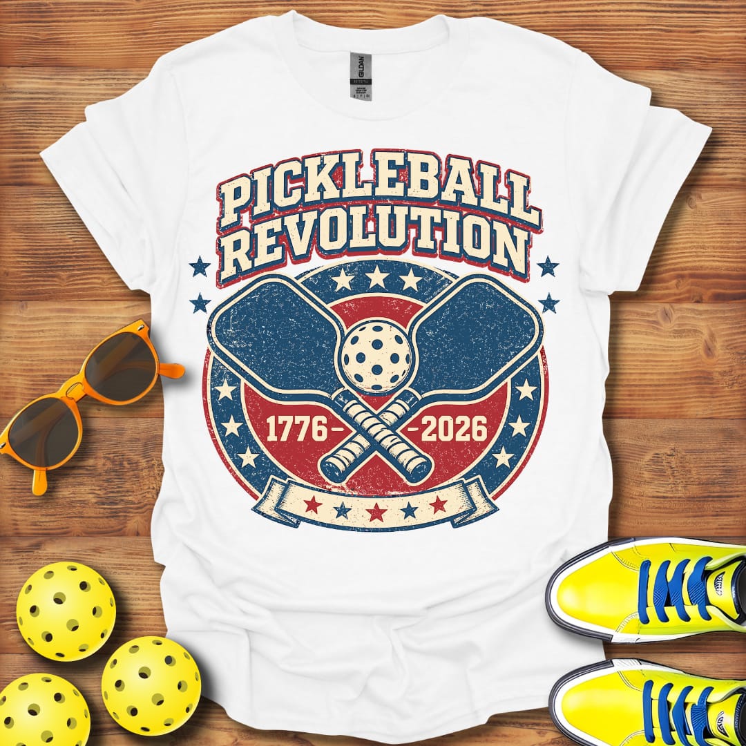 Distressed Pickleball Revolution Unisex Cotton T-Shirt