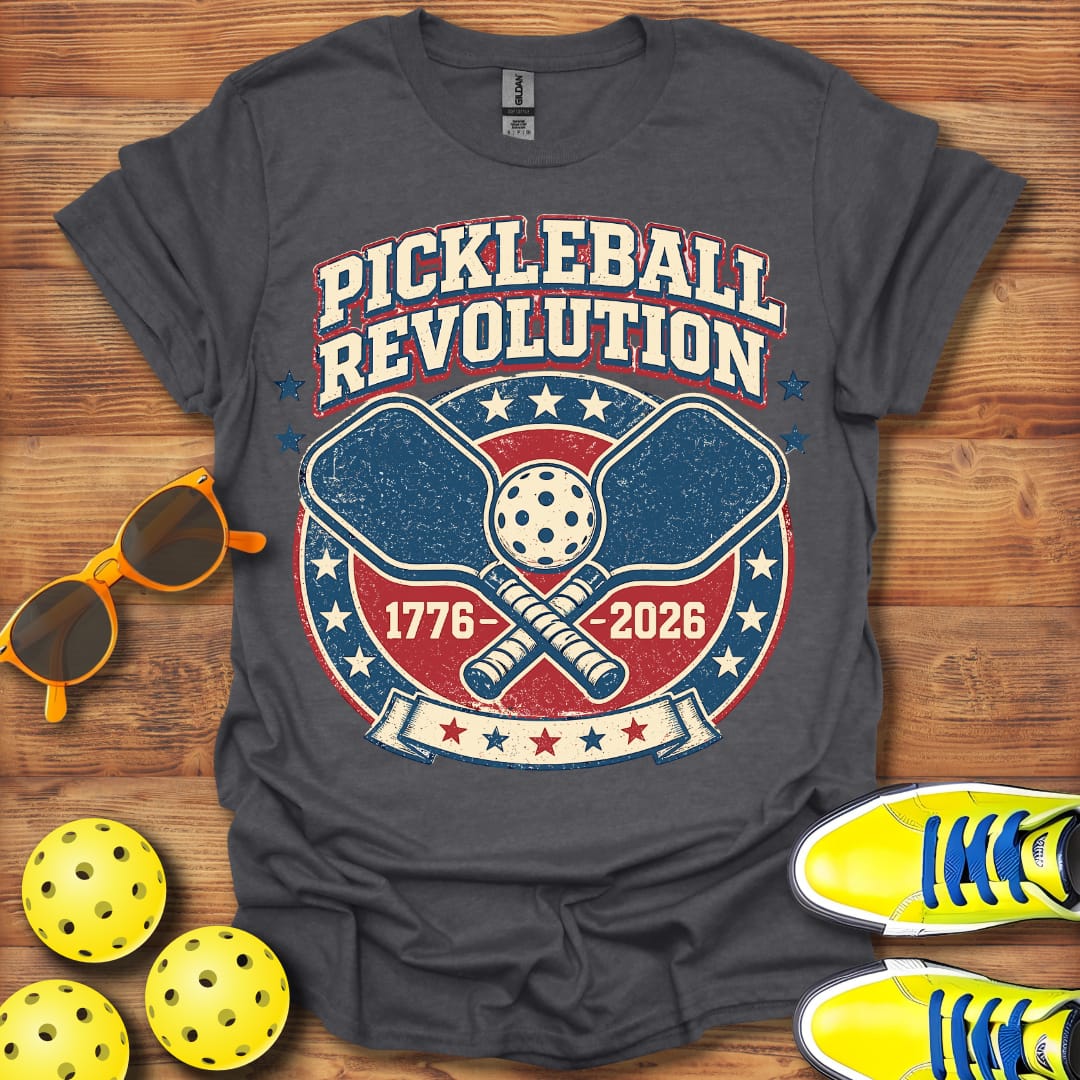 Distressed Pickleball Revolution Unisex Cotton T-Shirt