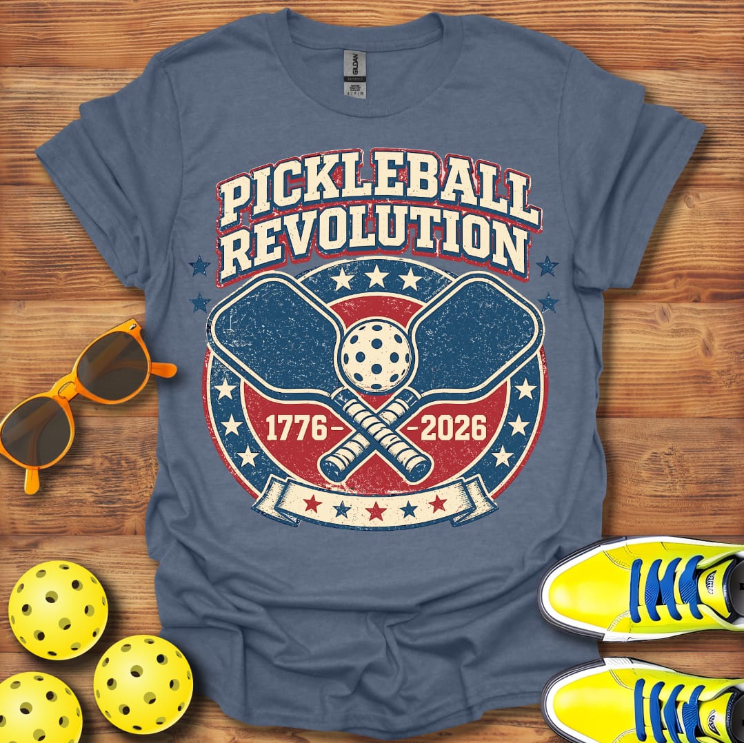 Distressed Pickleball Revolution Unisex Cotton T-Shirt