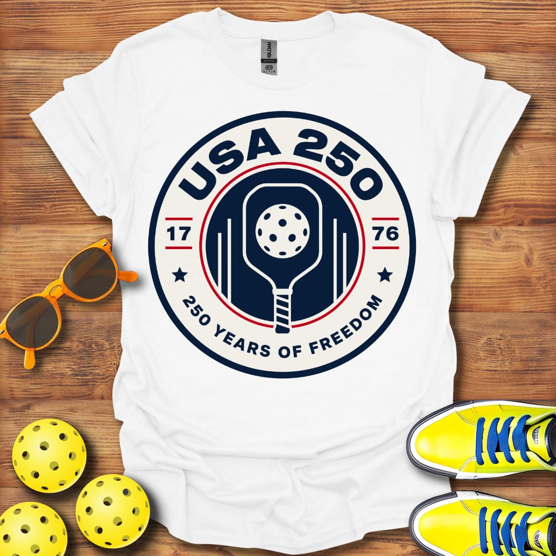USA 250 Pickleball T-Shirt Unisex Cotton