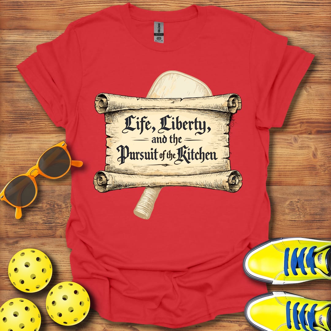 Life Liberty Pickleball T-Shirt Unisex Cotton