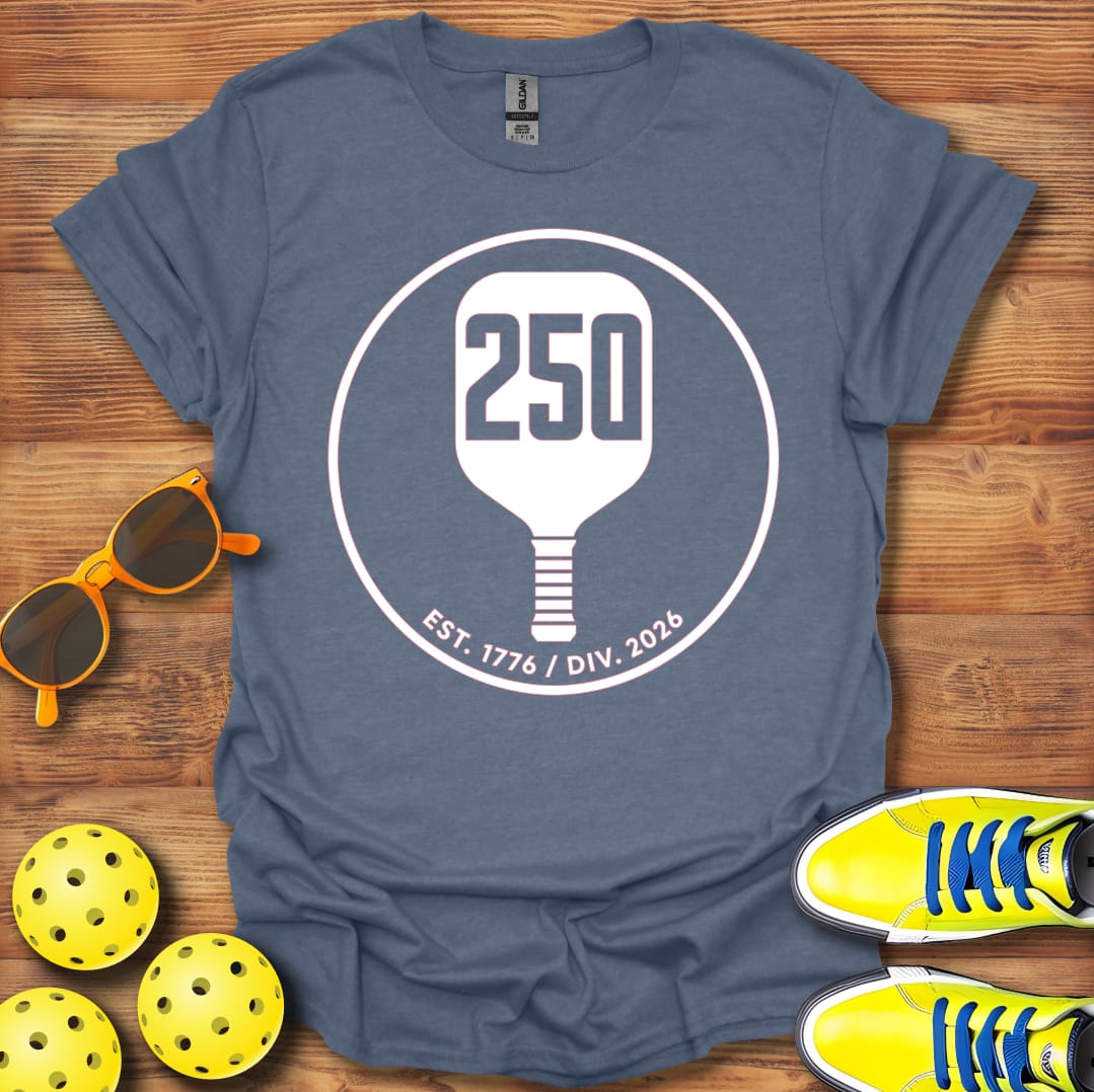 250 Pickleball Paddle T-Shirt Unisex Cotton