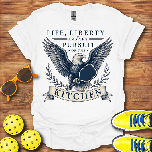 Life Liberty And The Kitchen Pickleball T-Shirt Unisex and Cotton