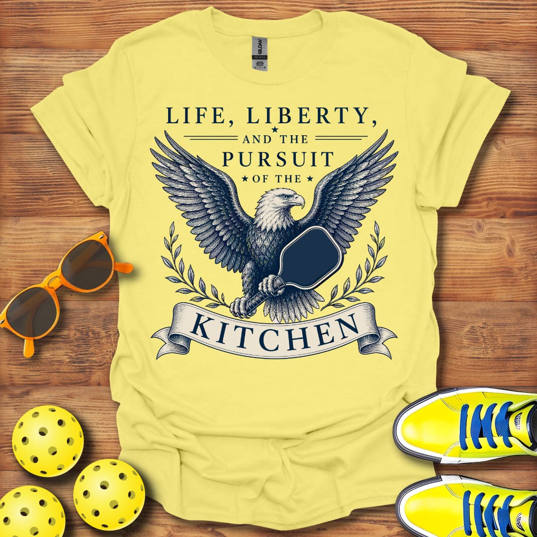 Life Liberty And The Kitchen Pickleball T-Shirt Unisex and Cotton