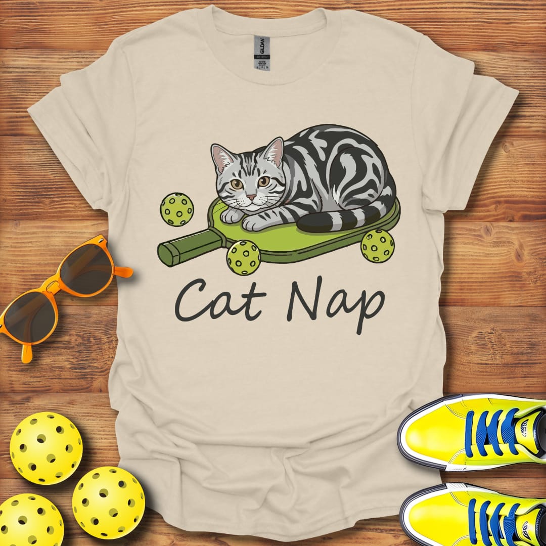 American Shorthair Unisex Cotton Pickleball T-Shirt