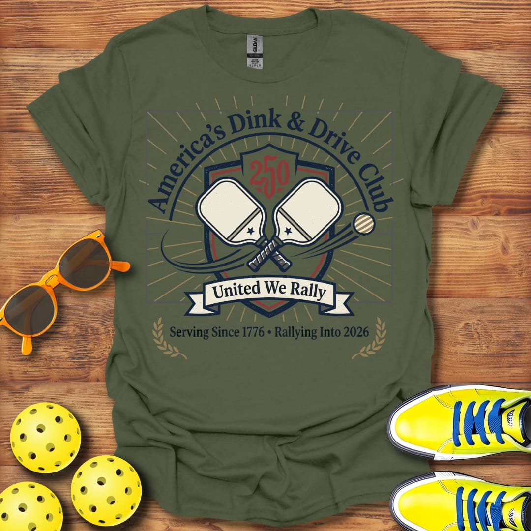 America's Dink And Drive Unisex Pickleball T-Shirt
