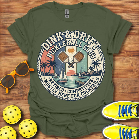 Dink And Drift Sailing Unisex Pickleball T-Shirt
