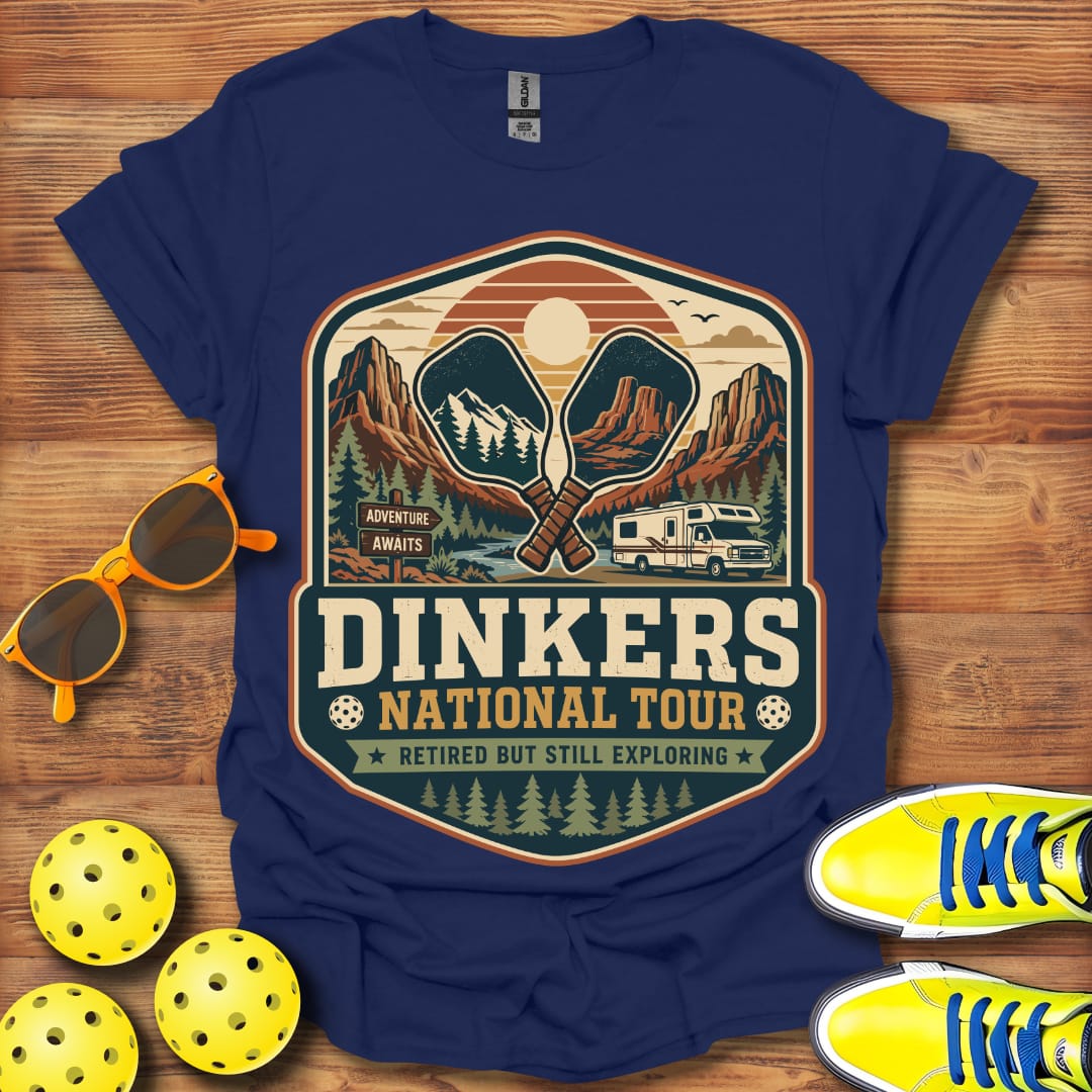 Retirement National Tour Unisex Pickleball T-Shirt