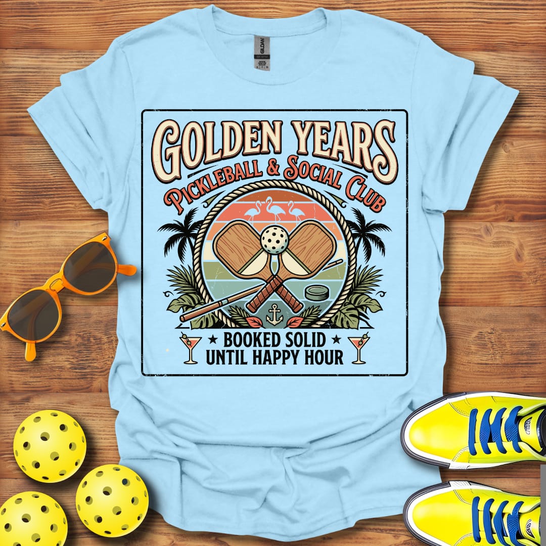 Golden Years Social Club Unisex Pickleball T-Shirt