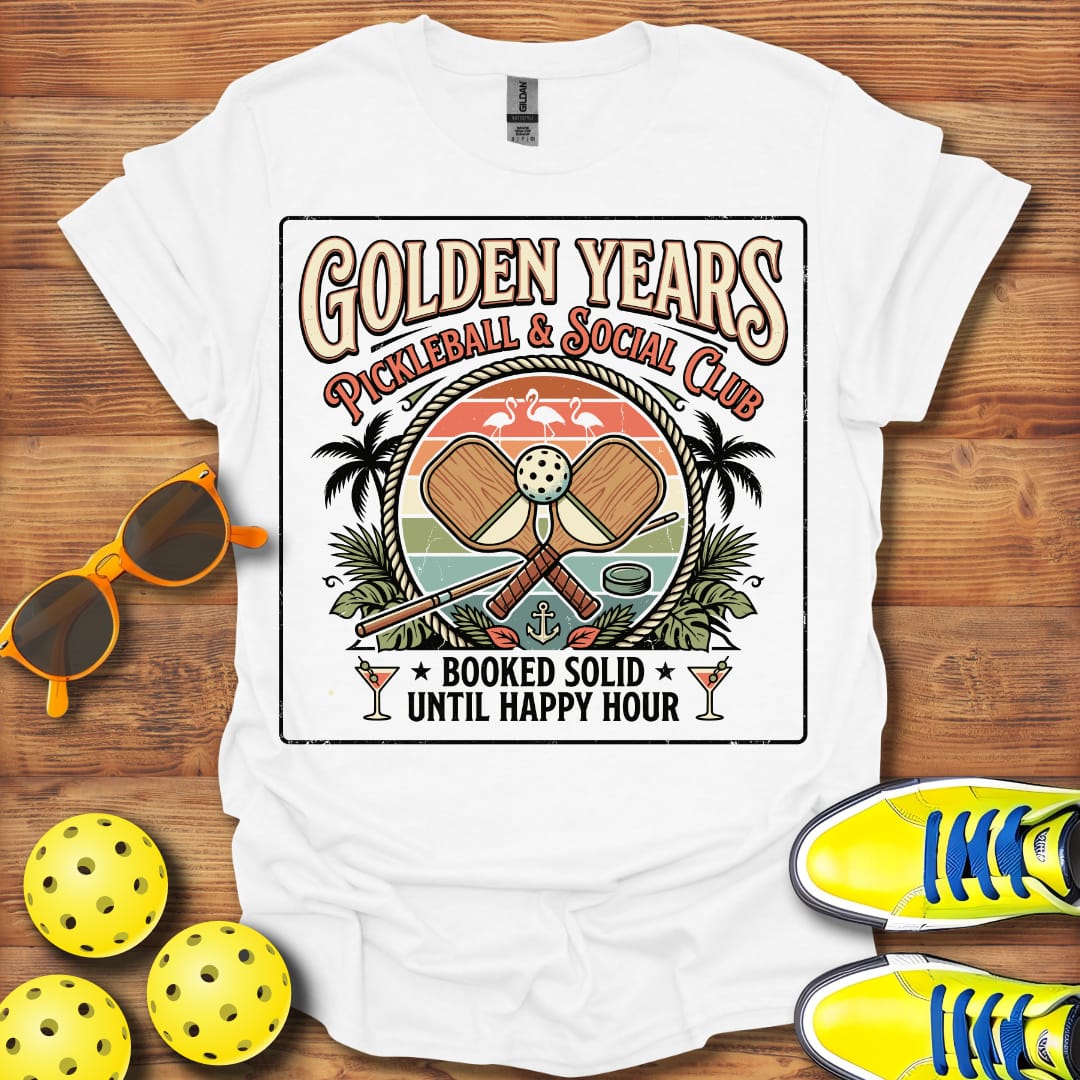 Golden Years Social Club Unisex Pickleball T-Shirt