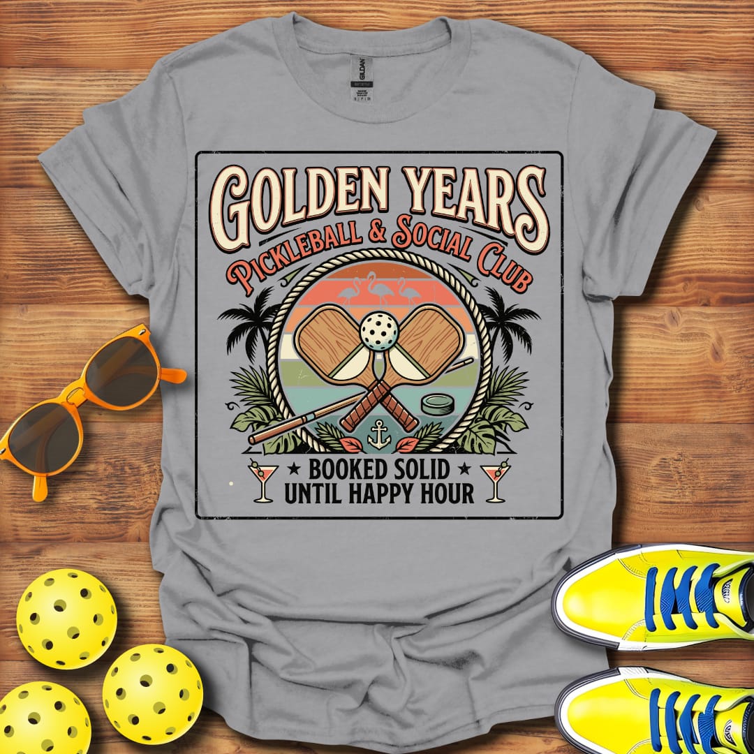 Golden Years Social Club Unisex Pickleball T-Shirt