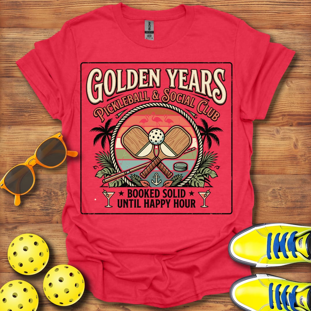 Golden Years Social Club Unisex Pickleball T-Shirt