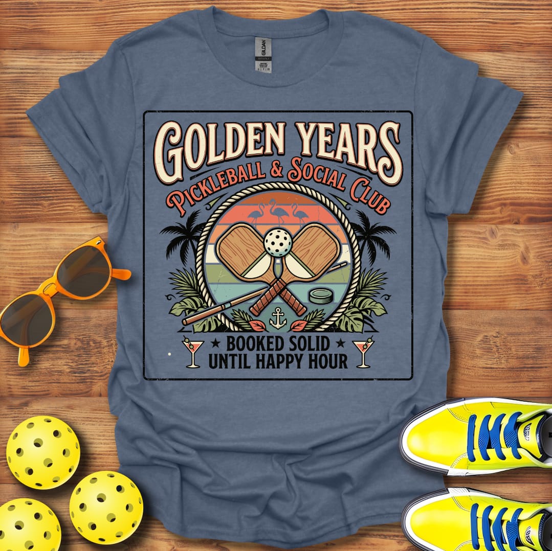 Golden Years Social Club Unisex Pickleball T-Shirt