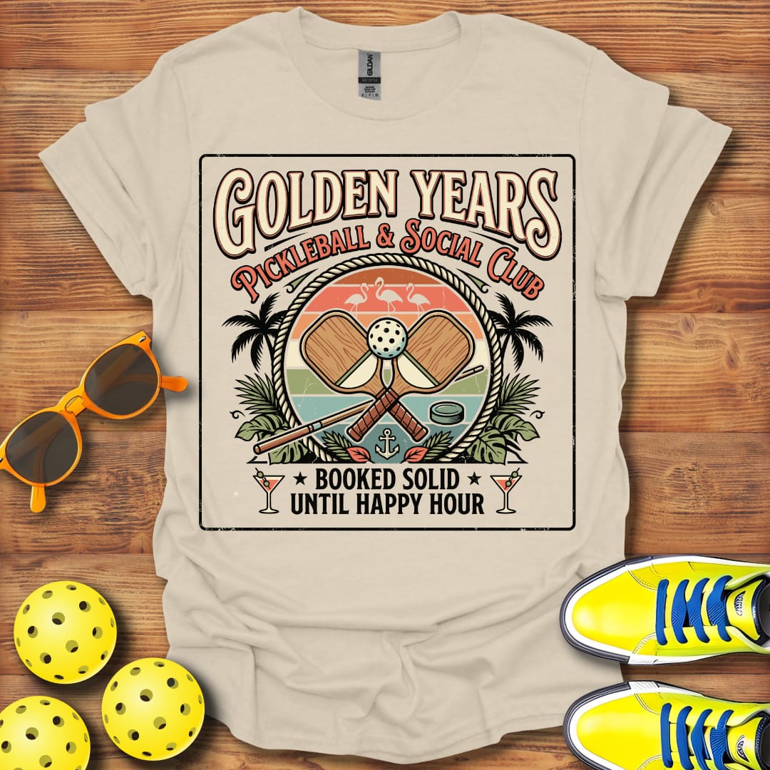 Golden Years Social Club Unisex Pickleball T-Shirt