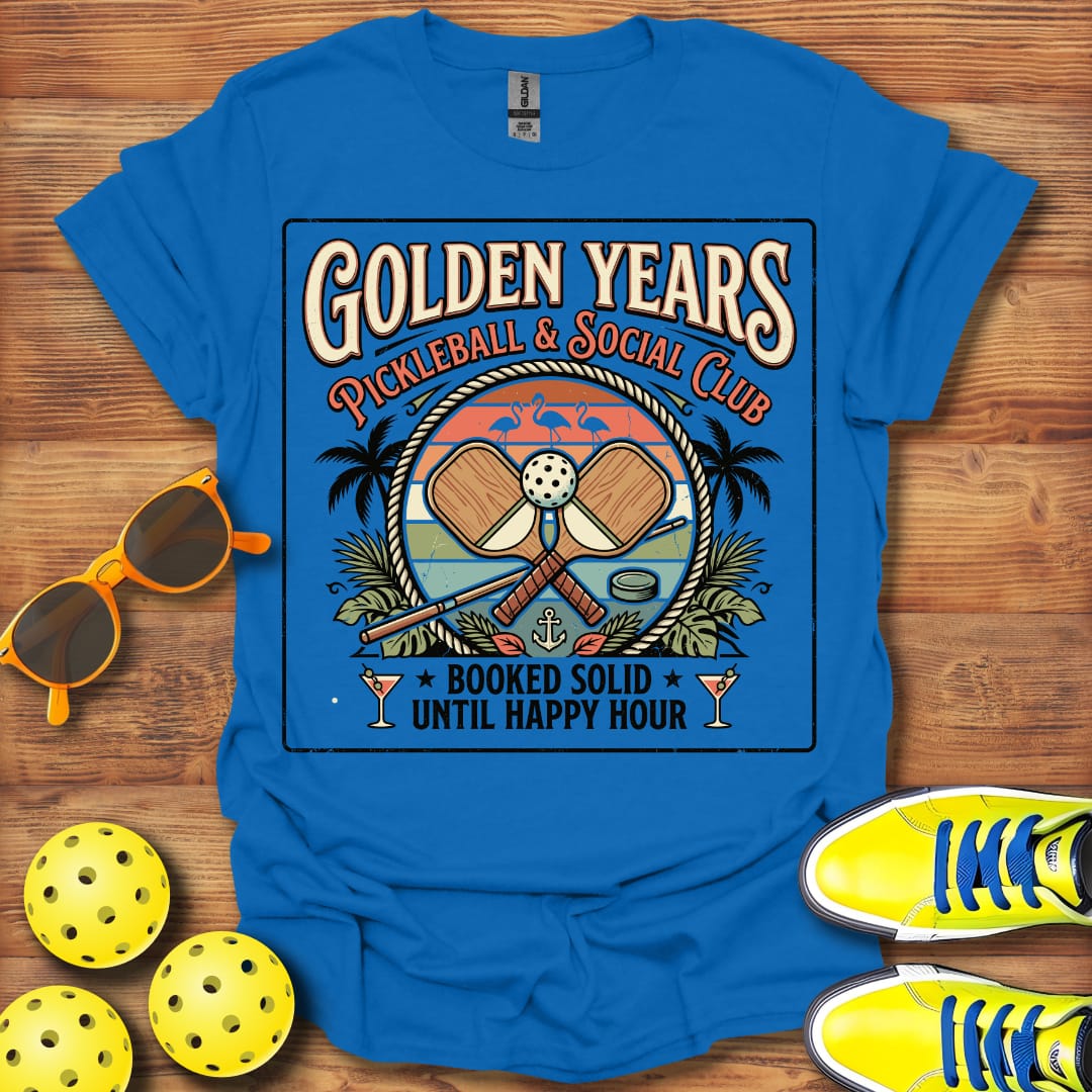 Golden Years Social Club Unisex Pickleball T-Shirt