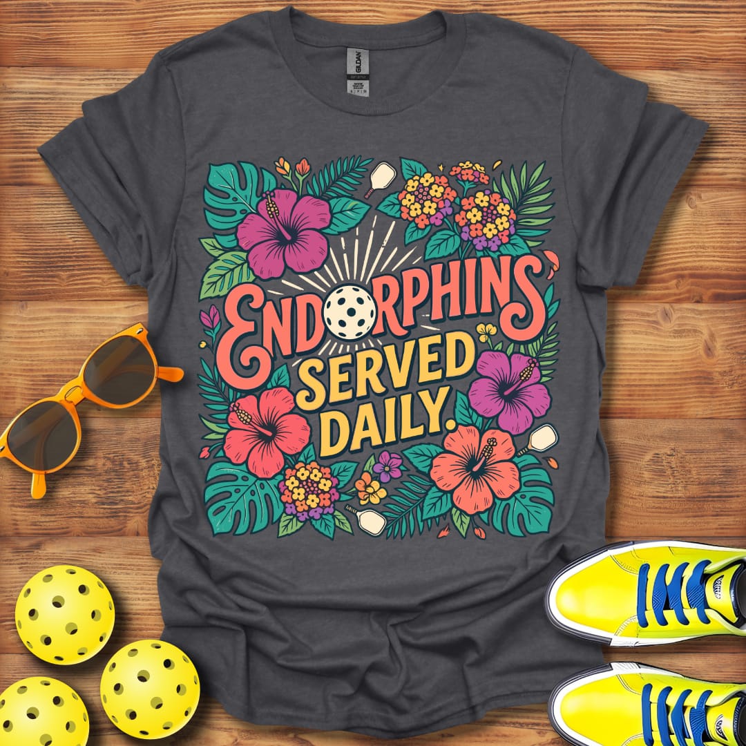 Endorphines Served Daily Unisex Pickleball T-Shirt