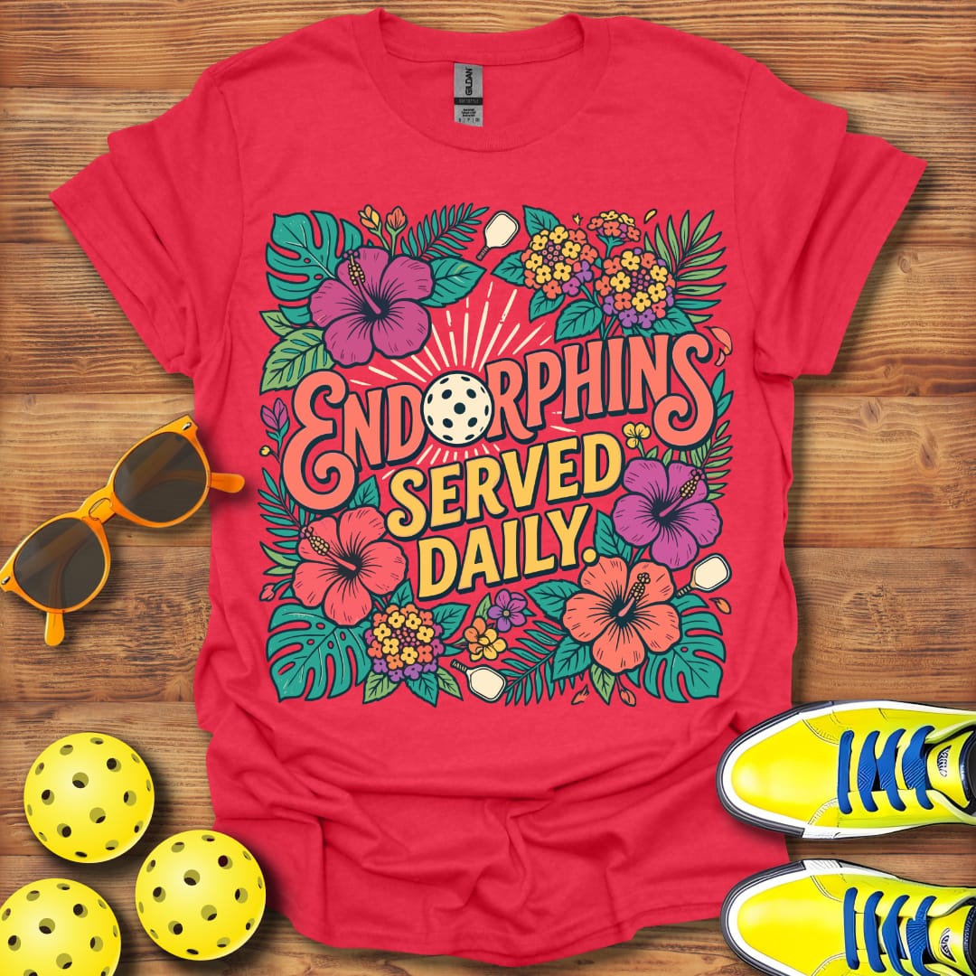Endorphines Served Daily Unisex Pickleball T-Shirt