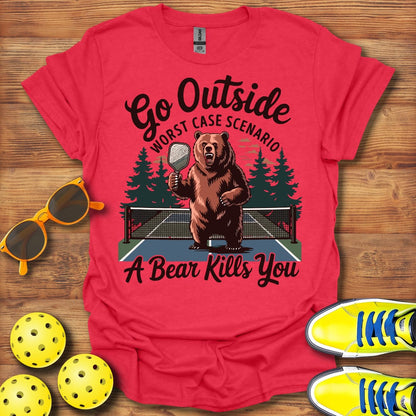 Go Outside Unisex Pickleball T-Shirt