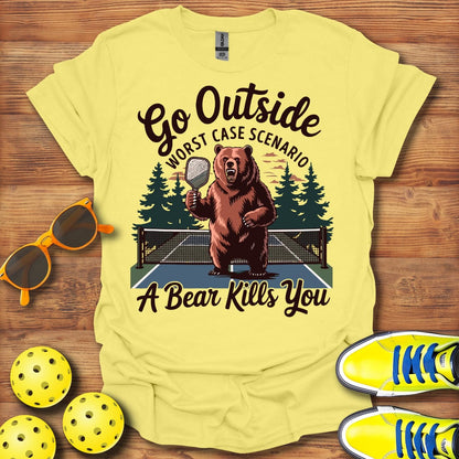 Go Outside Unisex Pickleball T-Shirt