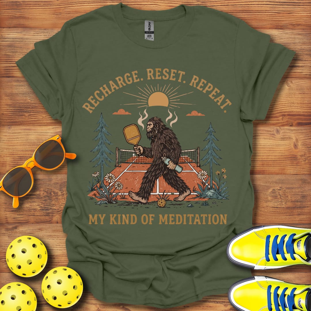 Sasquatch Yeti Unisex Pickleball T-Shirt