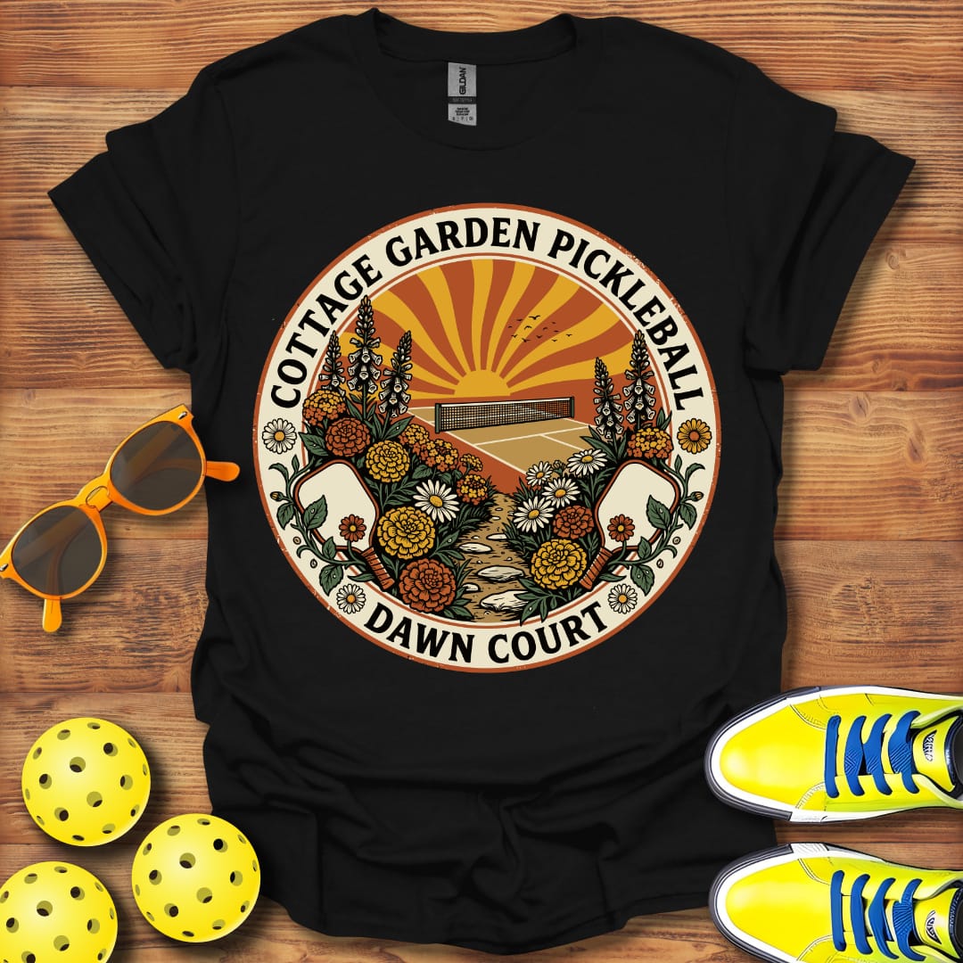 Cottage Garden Pickleball Unisex T-Shirt