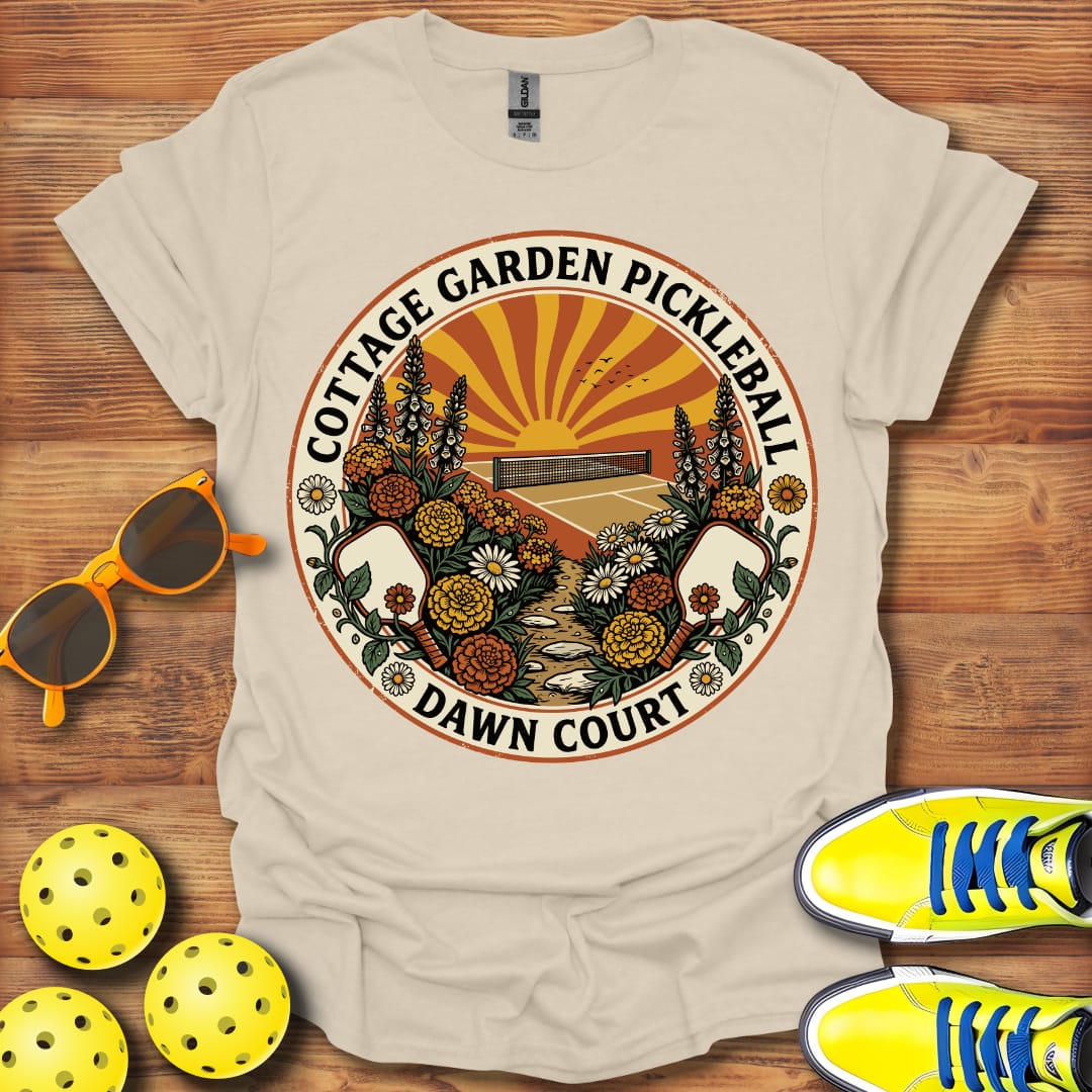Cottage Garden Pickleball Unisex T-Shirt