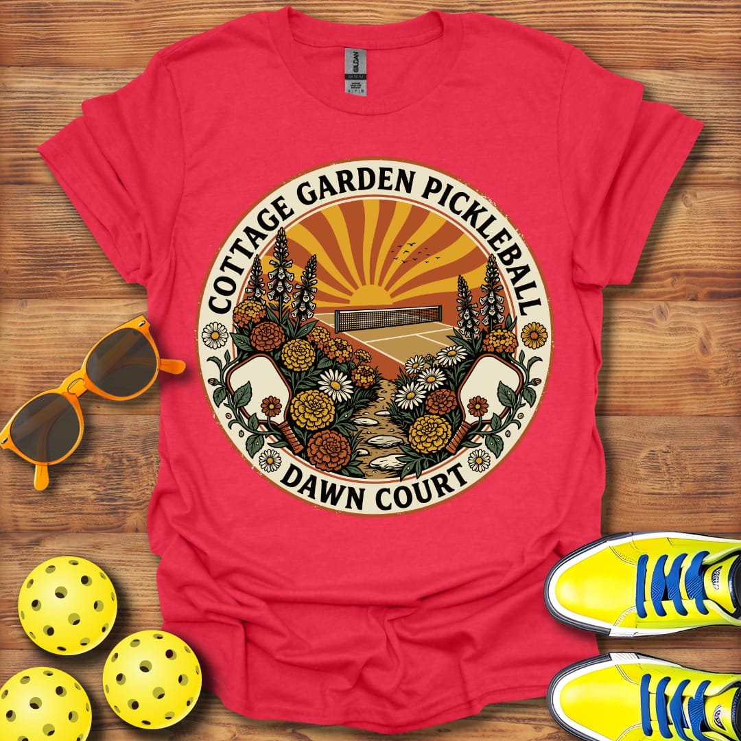Cottage Garden Pickleball Unisex T-Shirt
