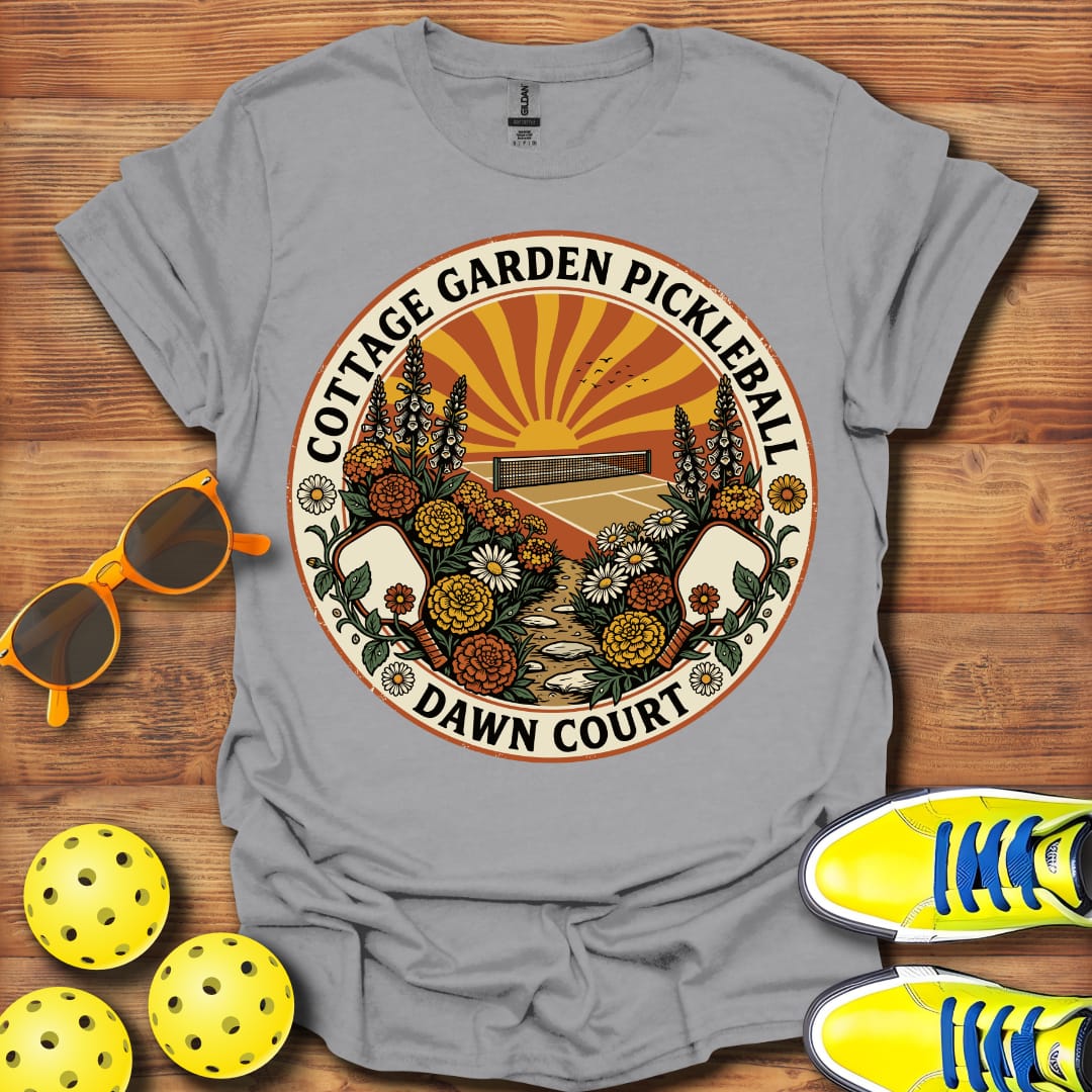 Cottage Garden Pickleball Unisex T-Shirt