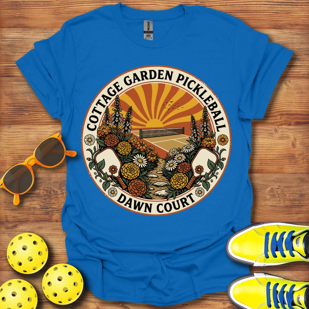 Cottage Garden Pickleball Unisex T-Shirt