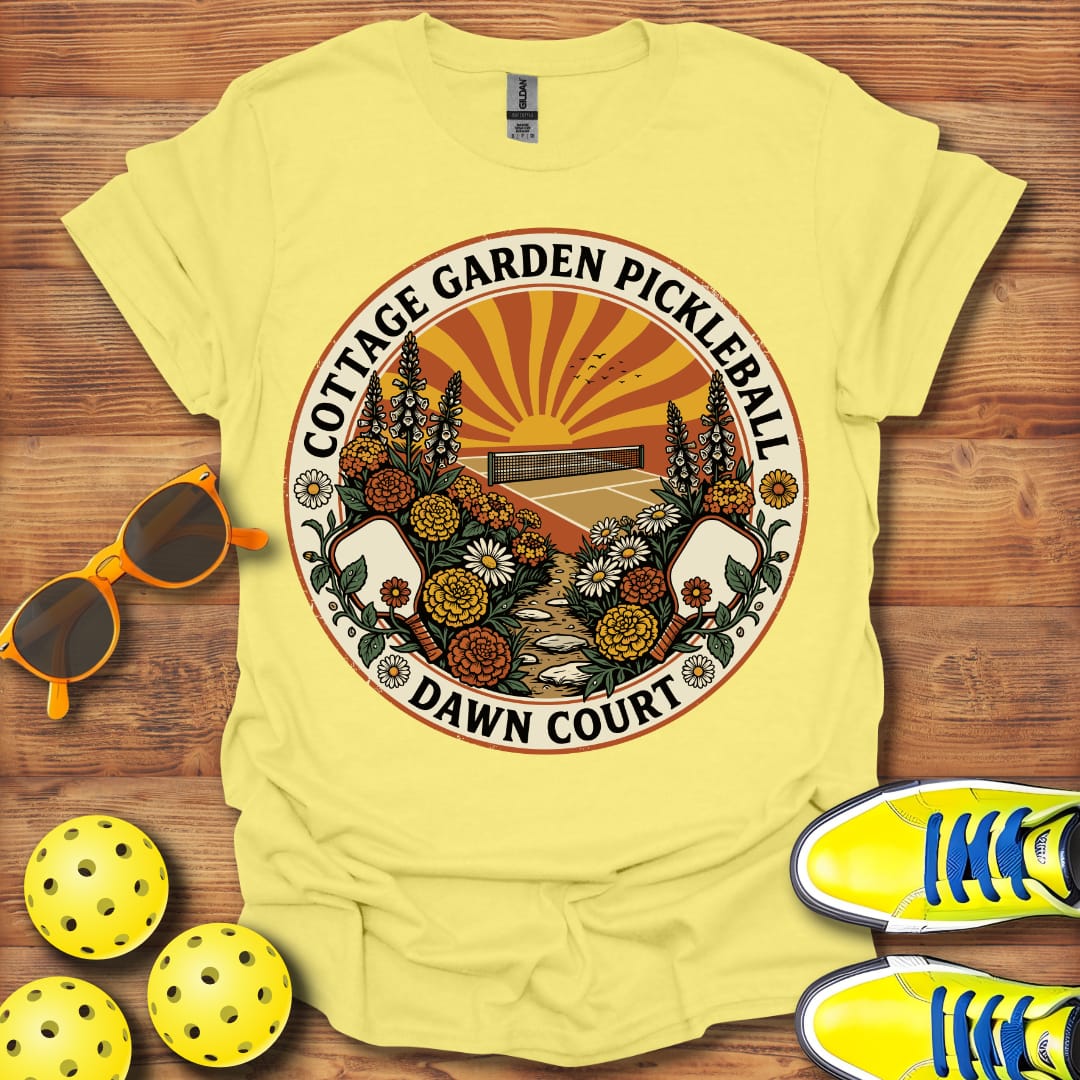 Cottage Garden Pickleball Unisex T-Shirt
