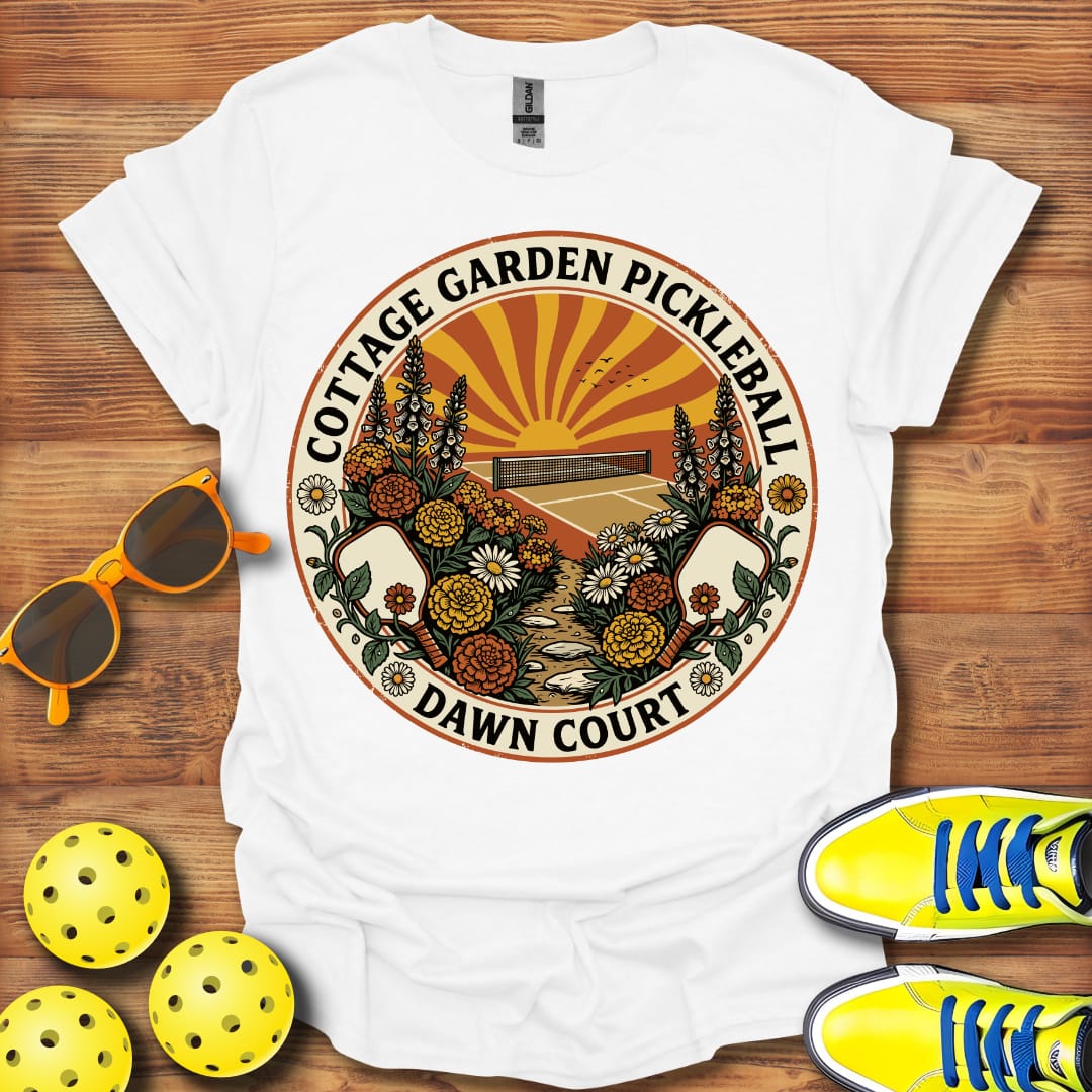 Cottage Garden Pickleball Unisex T-Shirt