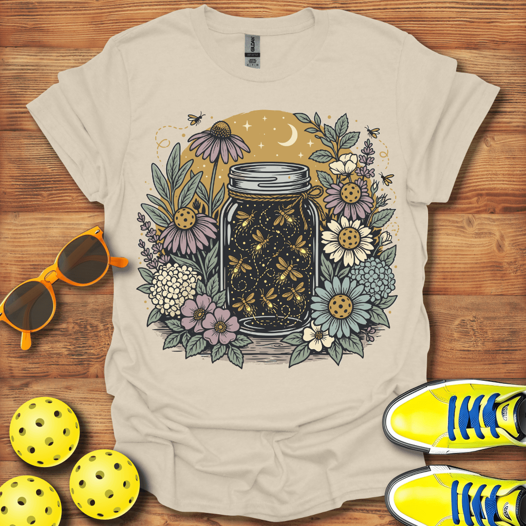 Summer Fireflies and Pickleball Unisex T-Shirt
