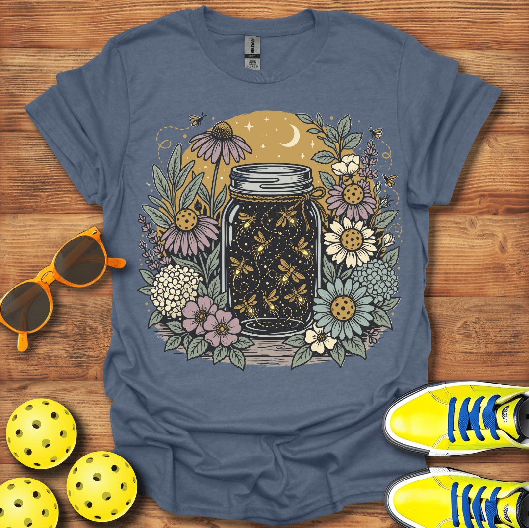 Summer Fireflies and Pickleball Unisex T-Shirt