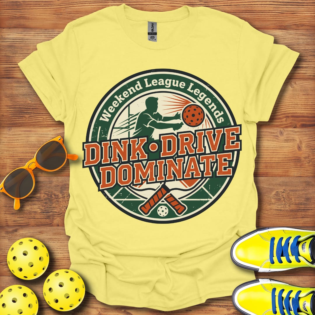 Dink Drive Dominate Pickleball Unisex T-Shirt