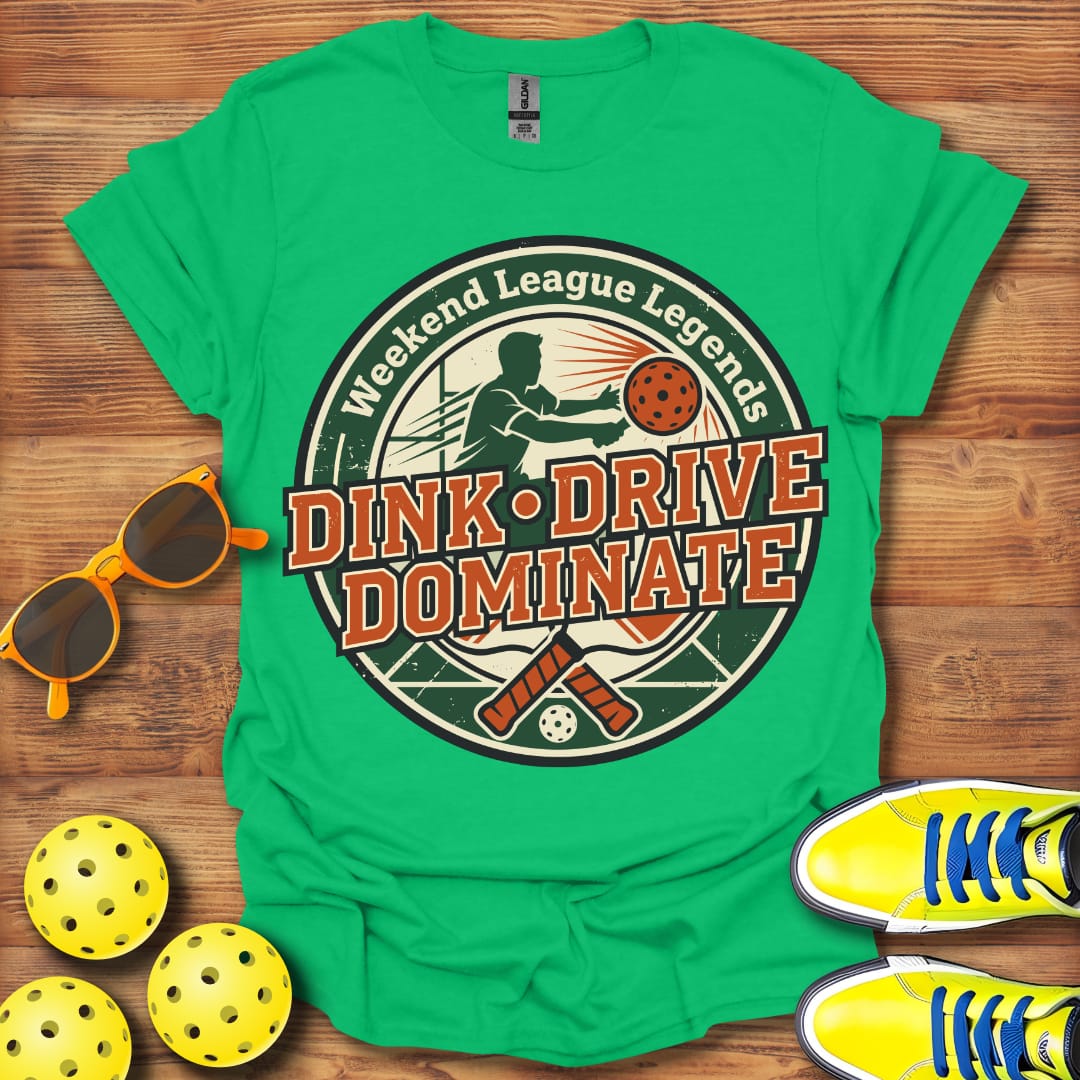 Dink Drive Dominate Pickleball Unisex T-Shirt