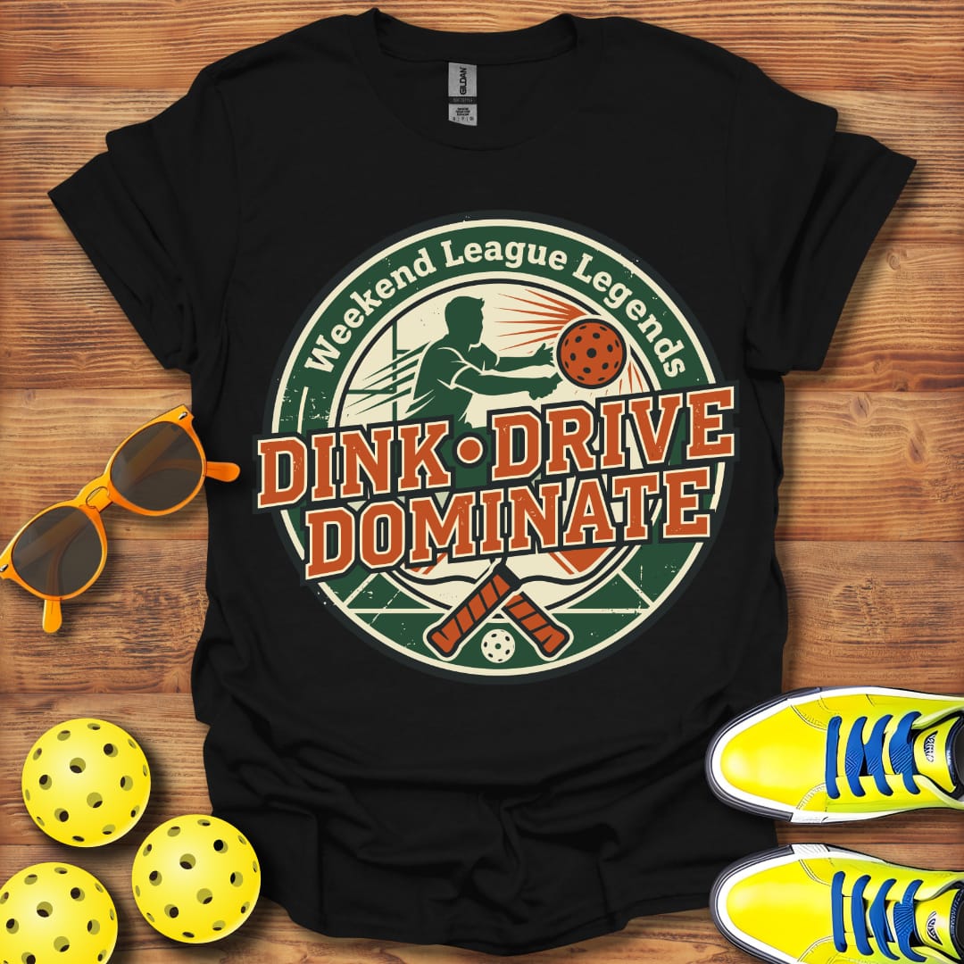 Dink Drive Dominate Pickleball Unisex T-Shirt