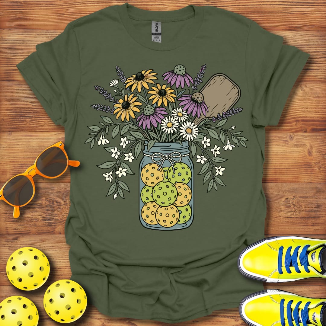 Low Country Floral Pickleball Unisex T-Shirt