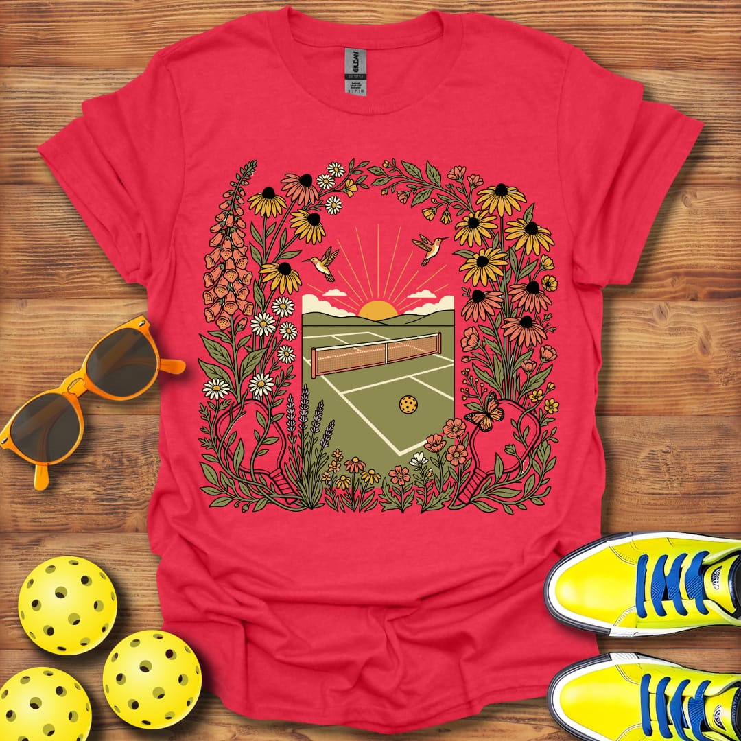 Hummingbird Pickleball  Garden Unisex T-Shirt