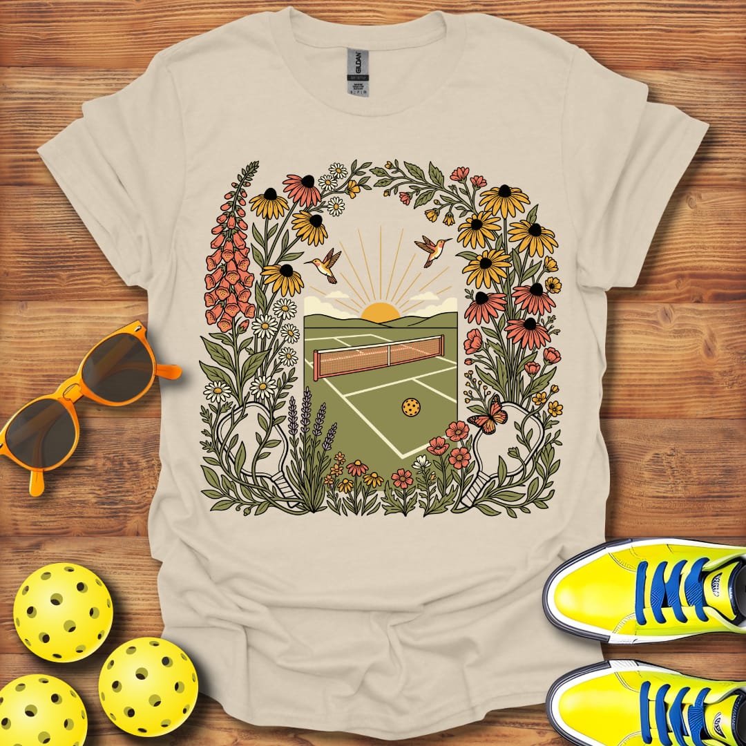 Hummingbird Pickleball  Garden Unisex T-Shirt