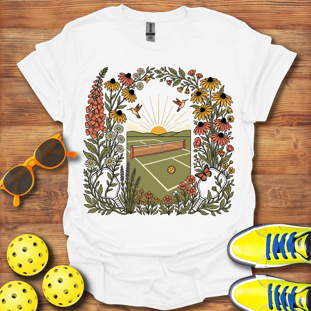 Hummingbird Pickleball  Garden Unisex T-Shirt