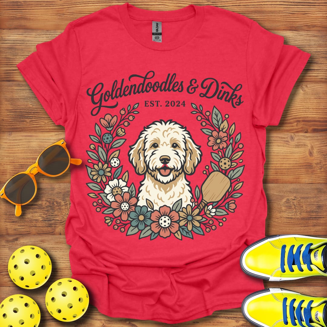 Goldendoodles and Dinks Pickleball Dog Unisex T-Shirt