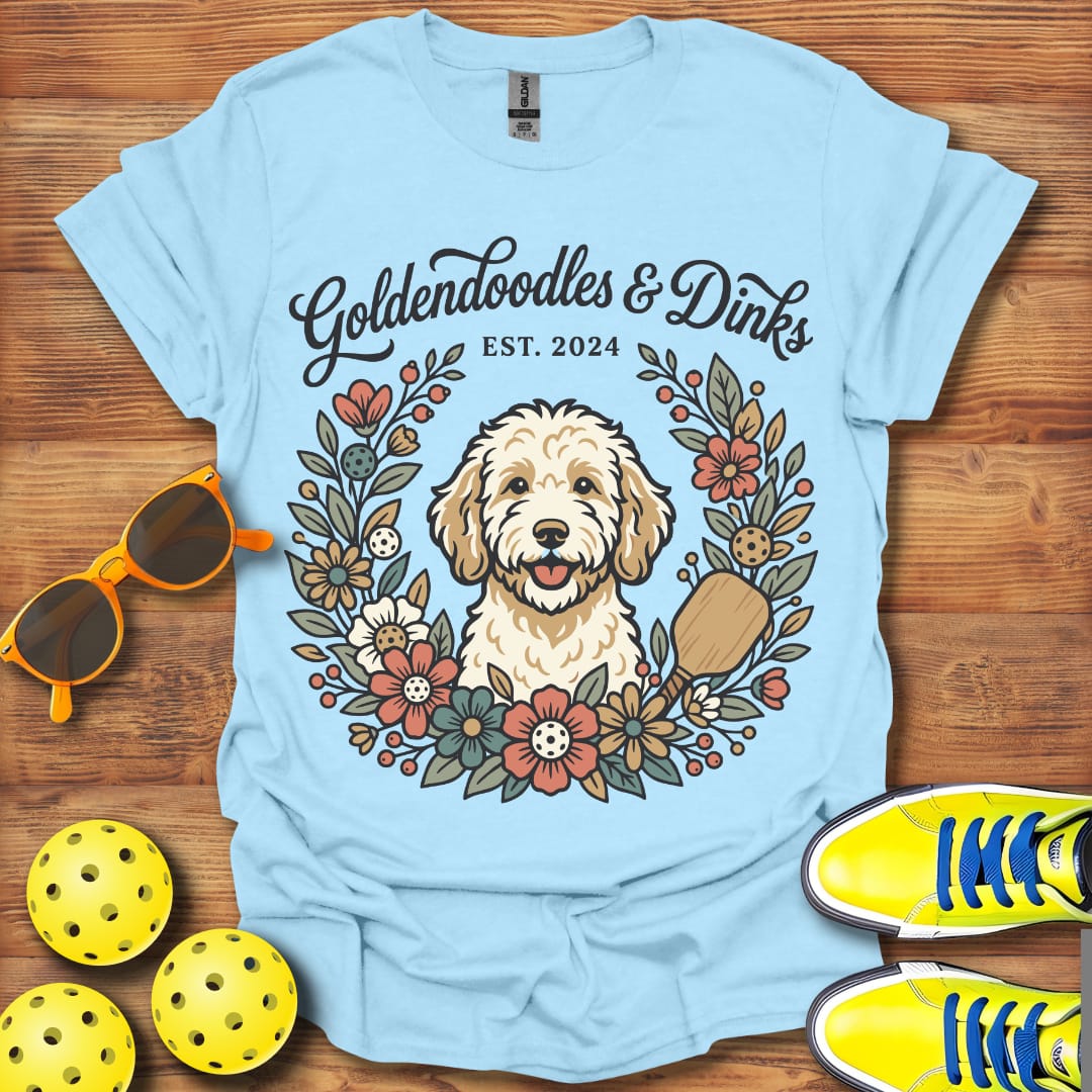 Goldendoodles and Dinks Pickleball Dog Unisex T-Shirt