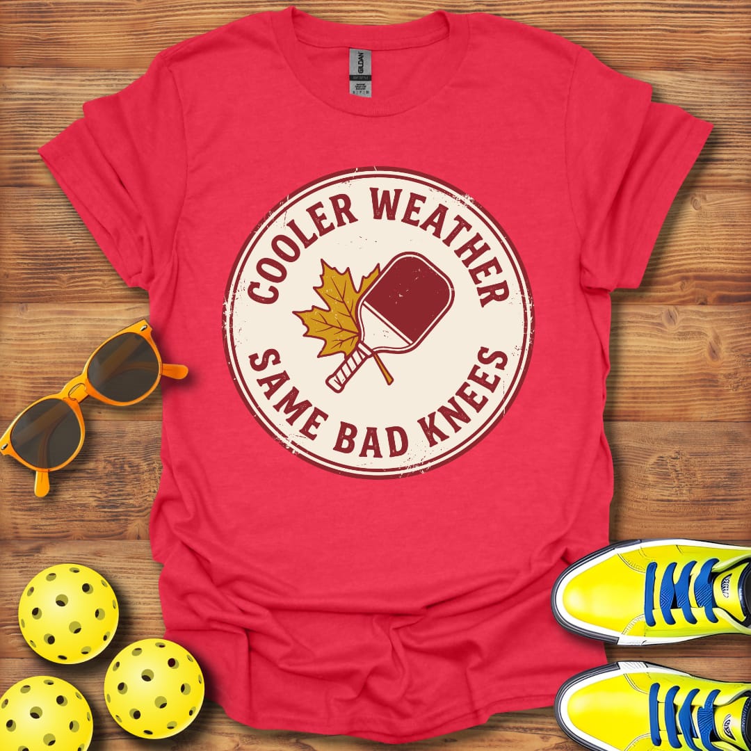 Cooler Weather Pickleball Bad Knees Unisex T-Shirt