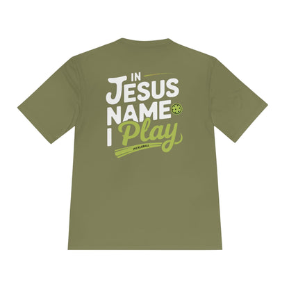 Jesus Name Pickleball Moisture Wicking Tee