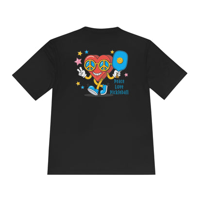Peace Love Pickleball Moisture Wicking Tee
